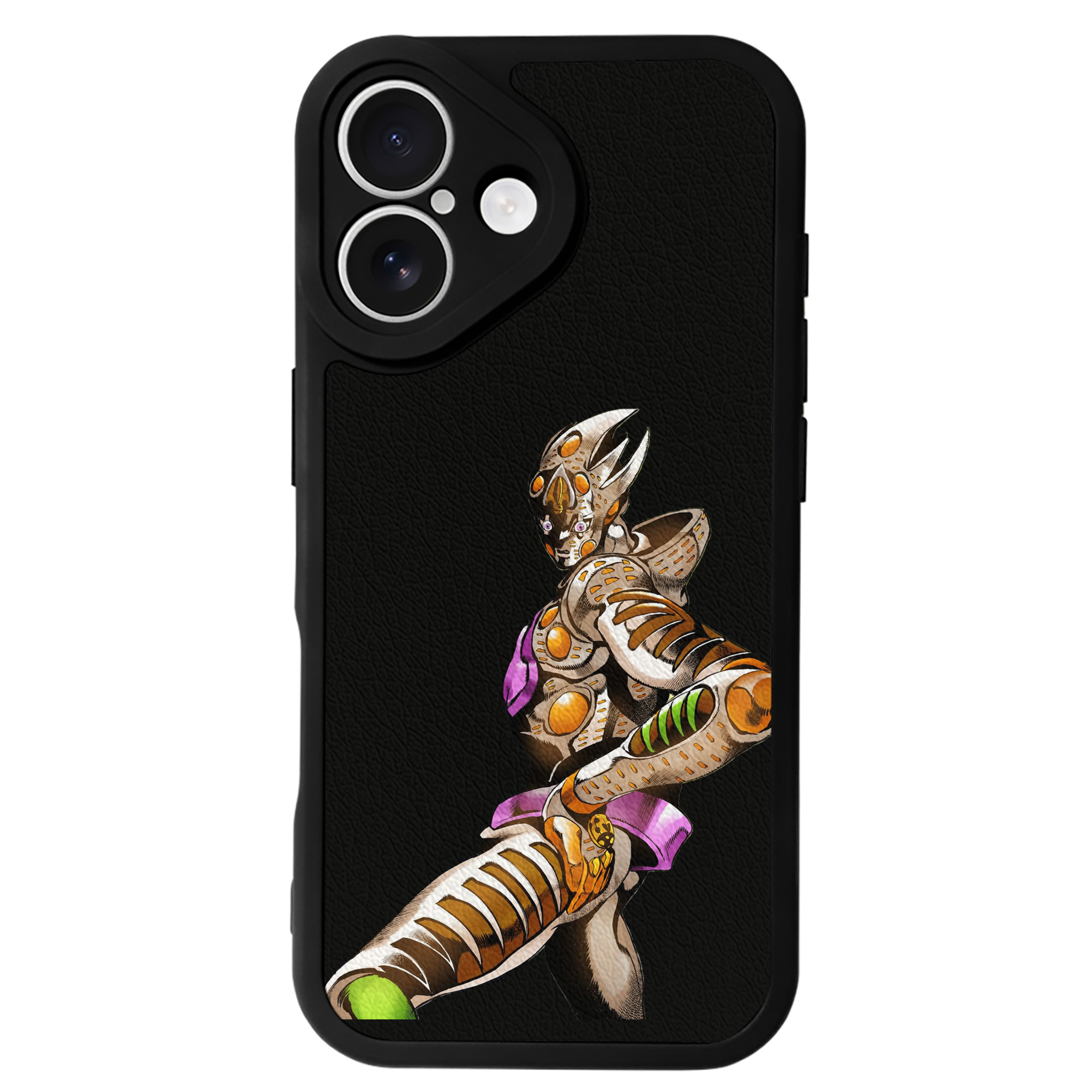 （画像用） ジョジョの奇妙な冒険 ジョルノ?ジョバァーナ JoJo's Bizarre Adventure Giorno Giovanna 【iPhone 16シリーズ対応】シリコンスマホケース（レザー調） 材質：シリコン